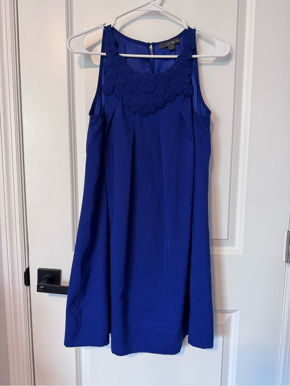 Forever 21 Royal Blue Mini Dress with Rosette Yoke